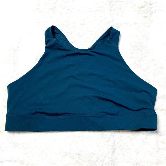 Old Navy Other - OLD NAVY ACTIVE Teal Blue High Neck Racerback Sports Bra XXL